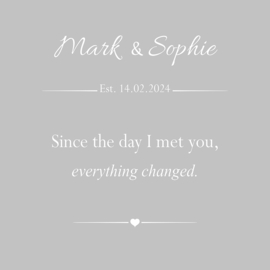 Since the day I met you - Canvas schilderij