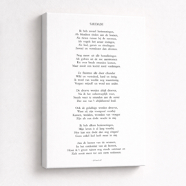 Gedicht Saudade - Canvas schilderij