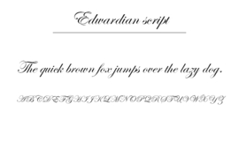 Edwardian script