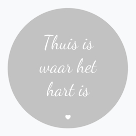 Thuis is waar het hart is - Muurcirkel