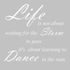 Life is not about op canvas