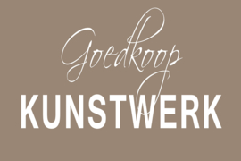 Goedkoop kunstwerk op canvas