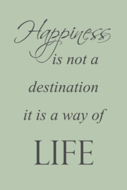 Tekst op canvas lichtgroen