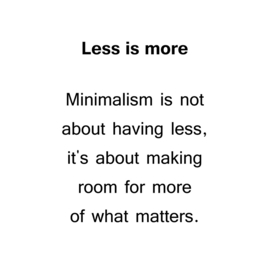 Minimalistisch
