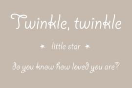 Twinkle twinkle little star op canvas