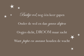 Buikje vol op canvas