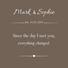 Since the day I met you - Canvas schilderij