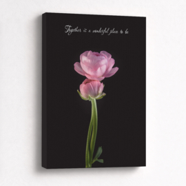 Together is a wonderful place - Canvas schilderij