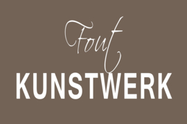 Fout Kunstwerk op canvas