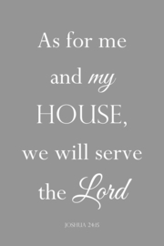 As for me and my house op canvas