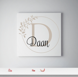 Classic naam op canvas