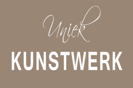 Uniek kunstwerk op canvas