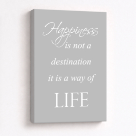 Tekst op canvas lichtgrijs