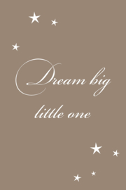 Dream big little one op canvas