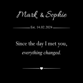 Since the day I met you - Canvas schilderij