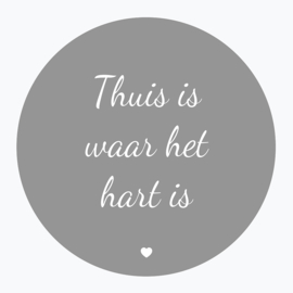 Thuis is waar het hart is - Muurcirkel