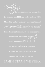 Collega's op canvas