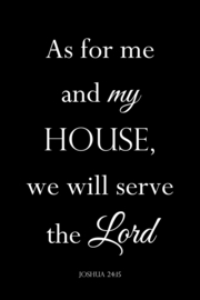 As for me and my house op canvas