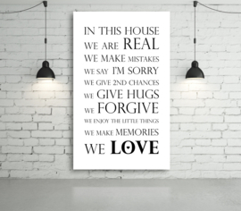 In this house op canvas