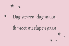 Tekst op canvas lichtroze