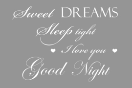 Sweet dreams op canvas