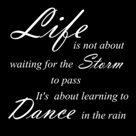 Life is not about op canvas