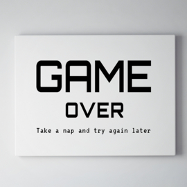 Game Over op canvas