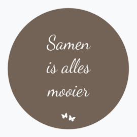 Samen is alles mooier - Muurcirkel