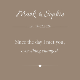 Since the day I met you - Canvas schilderij