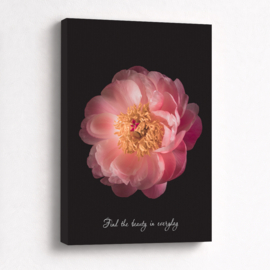 Find the beauty in everyday - Canvas schilderij