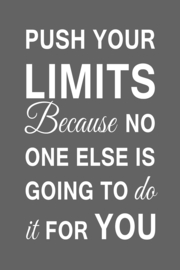 Push your limits op canvas