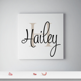 Basic naam op canvas