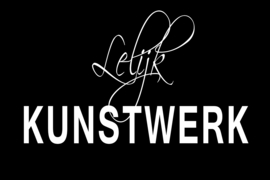 Lelijk kunstwerk op canvas