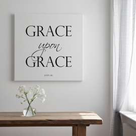 Grace upon grace op canvas