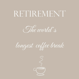 Retirement - Canvas schilderij