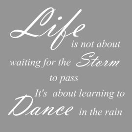 Life is not about op canvas