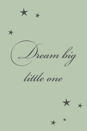 Tekst op canvas lichtgroen