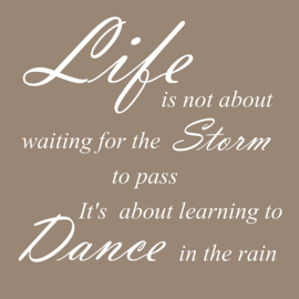 Life is not about op canvas