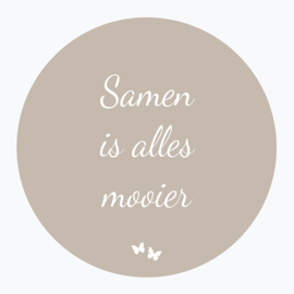 Samen is alles mooier - Muurcirkel