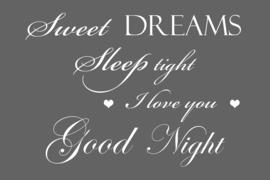 Sweet dreams op canvas