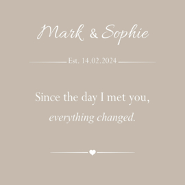 Since the day I met you - Canvas schilderij