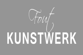 Fout Kunstwerk op canvas