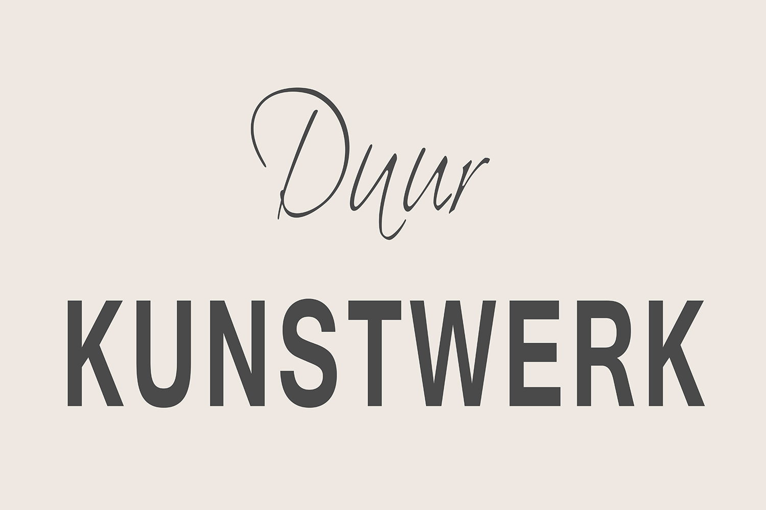 Duur kunstwerk op canvas