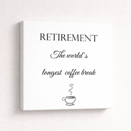 Retirement - Canvas schilderij