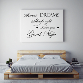 Sweet dreams op canvas