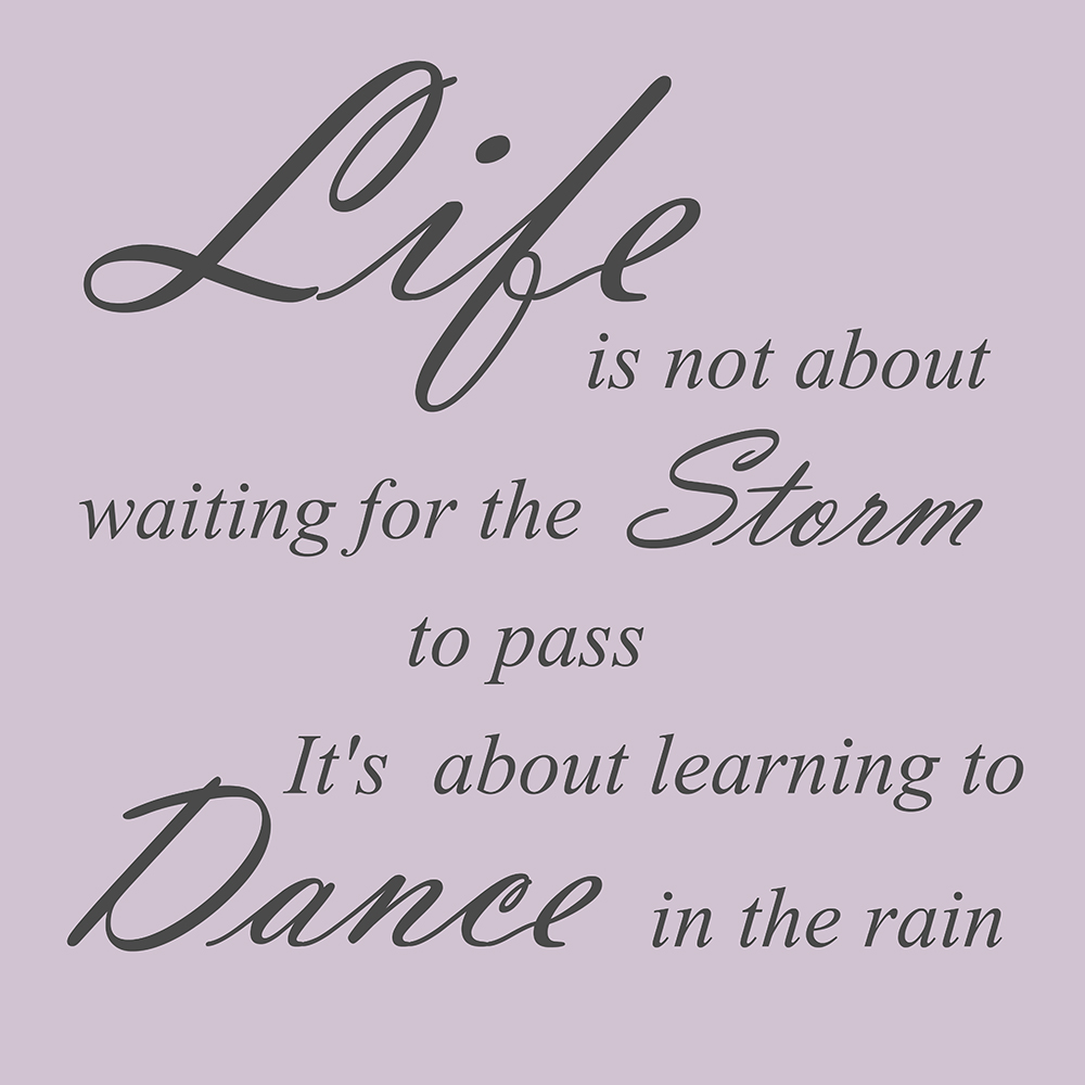 Life is not about op canvas paars