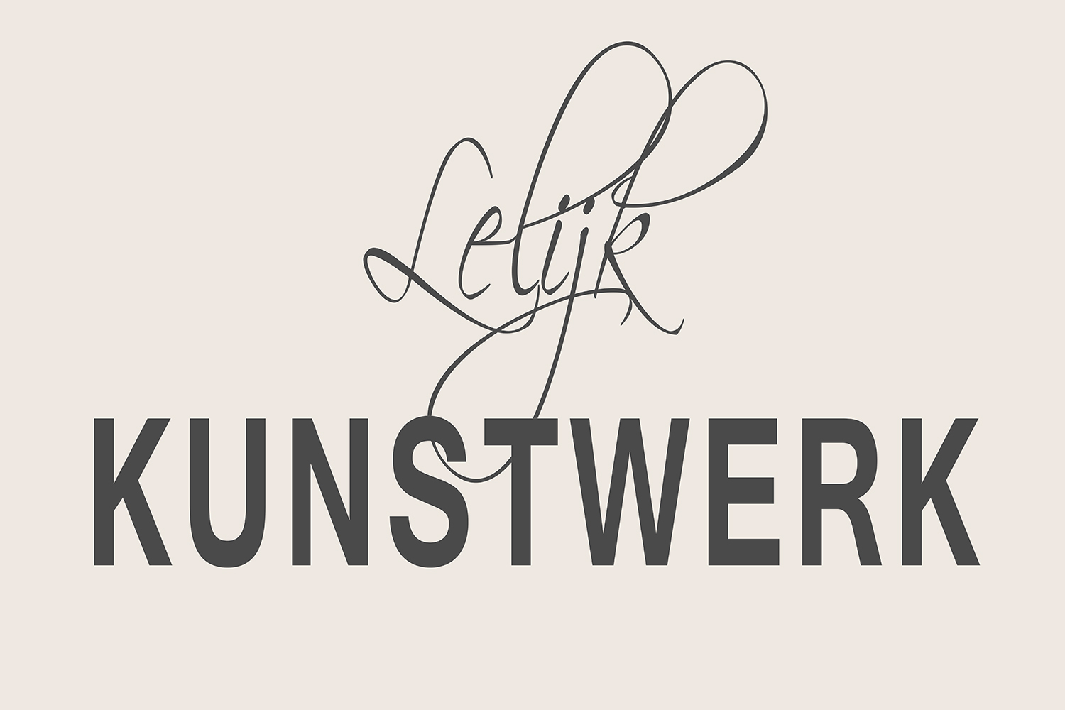 Lelijk kunstwerk op canvas