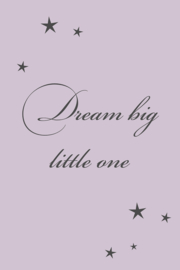 Tekst op canvas lichtpaars