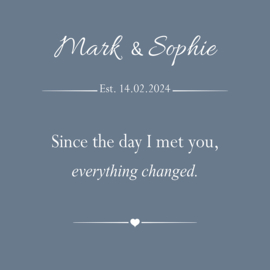 Since the day I met you - Canvas schilderij