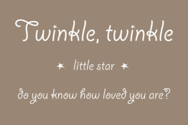 Twinkle twinkle little star op canvas